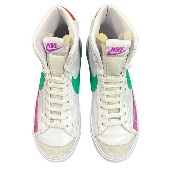 NIKE Blazer Mid '77 Vintage "White/Stadium Green/Picante Red" High top Size 6.5 - Picture 3 of 16